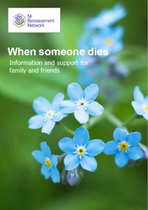 When someone dies information and support for family and friends