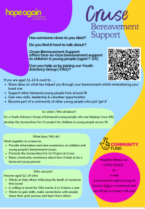 Cruse Bereavement Support Poster