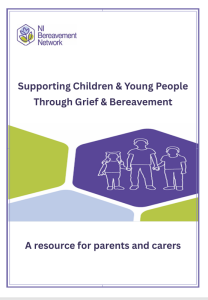 Cover page of bereavement support booklet